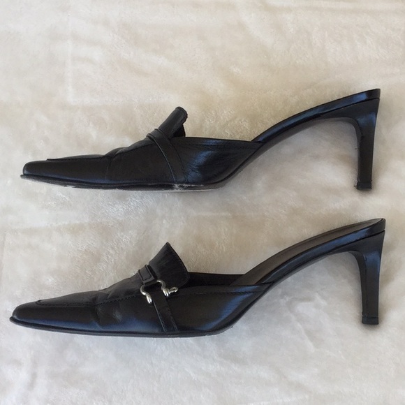 Burberry Shoes - Burberry mules Black Leather 65mm Heel